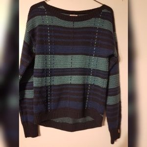 Blue striped sweater